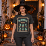 My Ghastly Moods - Humor Ghost T-Shirt – Skull & Reaper Gothic Graphic Graphic Tee - Color: charcoal