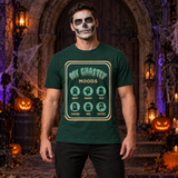 My Ghastly Moods - Humor Ghost T-Shirt – Skull & Reaper Gothic Graphic Graphic Tee - Color: forest green