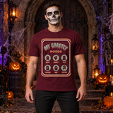 My Ghastly Moods - Humor Ghost T-Shirt – Skull & Reaper Gothic Graphic Graphic Tee - Color: maroon