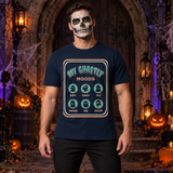 My Ghastly Moods - Humor Ghost T-Shirt – Skull & Reaper Gothic Graphic Graphic Tee - Color: navy