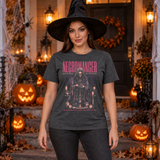 Necromancer T-Shirt – Skull & Reaper Gothic Graphic Graphic Tee - Color: dark heather