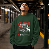 New Cultural Descent Warrior T-Shirt – Gothic Streetwear Poster Graphic Tee - Color: forest green