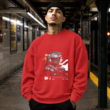 New Cultural Descent Warrior T-Shirt – Gothic Streetwear Poster Graphic Tee - Color: red