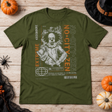 No City Zen Streetwear - Killer Clown T-Shirt – Punk Rock Streetwear Graphic Graphic Tee - Color: military green