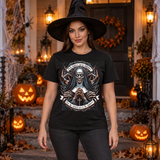 Nun of Nightmares T-Shirt – Skull & Reaper Gothic Graphic Graphic Tee - Color: black