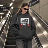 Obsession Justified Robot Armor Hoodie – Contemporary Gothic Graphic Design Hoodie - Color: dark heather