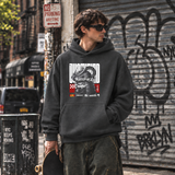Obsession Justified Robot Armor Hoodie – Contemporary Gothic Graphic Design Hoodie - Color: dark heather