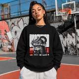 Obsession Justified Robot Armor Sweatshirt – Contemporary Gothic Graphic Design Sweatshirt - Color: black