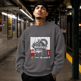 Obsession Justified Robot Armor T-Shirt – Contemporary Gothic Graphic Design Tee - Color: charcoal