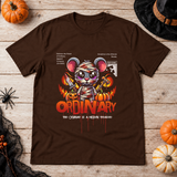 Ordinary T-Shirt – Dark Editorial Graphic Design Graphic Tee - Color: chocolate