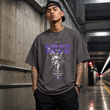 Ornate Grandeur Seraphic Valor Statue T-Shirt – Dark Art / Renaissance Aesthetic Graphic Tee - Color: Charcoal
