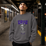 Ornate Grandeur Seraphic Valor Statue T-Shirt – Dark Art / Renaissance Aesthetic Graphic Tee - Color: charcoal