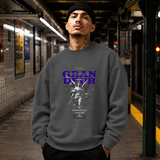 Ornate Grandeur Seraphic Valor Statue T-Shirt – Dark Art / Renaissance Aesthetic Graphic Tee - Color: dark heather