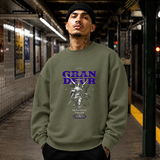 Ornate Grandeur Seraphic Valor Statue T-Shirt – Dark Art / Renaissance Aesthetic Graphic Tee - Color: military green