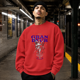 Ornate Grandeur Seraphic Valor Statue T-Shirt – Dark Art / Renaissance Aesthetic Graphic Tee - Color: red