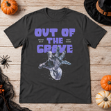 Out of The Grave T-Shirt – Dark Streetwear Graphic Design Graphic Tee - Color: charcoal