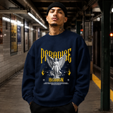 Paradise Heaven Angel T-Shirt – Dark Art / Renaissance Aesthetic Graphic Tee - Color: navy