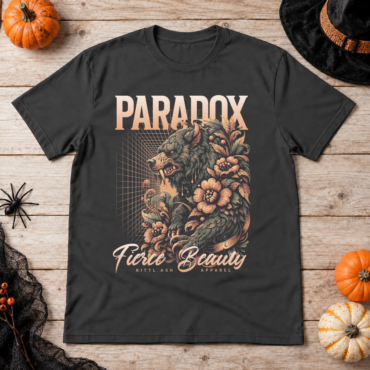 Paradox T-Shirt – Dark Editorial Graphic Design Graphic Tee - Color: charcoal