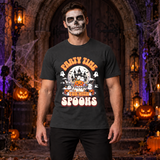 Party Time T-Shirt – Dark Editorial Graphic Design Graphic Tee - Color: charcoal