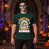 Party Time T-Shirt – Dark Editorial Graphic Design Graphic Tee - Color: forest green