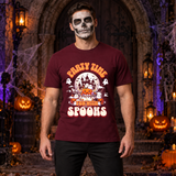 Party Time T-Shirt – Dark Editorial Graphic Design Graphic Tee - Color: maroon