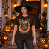 Paws Slave T-Shirt – Dark Editorial Graphic Design Graphic Tee - Color: chocolate