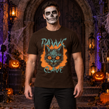 Paws Slave T-Shirt – Dark Editorial Graphic Design Graphic Tee - Color: chocolate