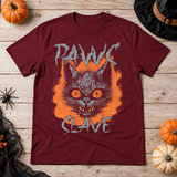 Paws Slave T-Shirt – Dark Editorial Graphic Design Graphic Tee - Color: maroon