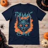 Paws Slave T-Shirt – Dark Editorial Graphic Design Graphic Tee - Color: navy