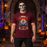 Phantom Frights T-Shirt – Skull & Reaper Gothic Graphic Graphic Tee - Color: maroon
