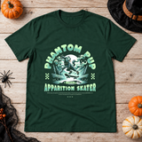 Phantom Pup T-Shirt – Skull & Reaper Gothic Graphic Graphic Tee - Color: forest green