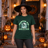 Phantom Pup T-Shirt – Skull & Reaper Gothic Graphic Graphic Tee - Color: forest green