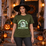 Phantom Pup T-Shirt – Skull & Reaper Gothic Graphic Graphic Tee - Color: military green