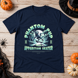 Phantom Pup T-Shirt – Skull & Reaper Gothic Graphic Graphic Tee - Color: navy