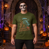 Pirates T-Shirt – Dark Editorial Graphic Design Graphic Tee - Color: military green