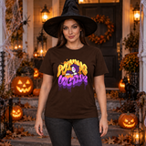 Playing Victim T-Shirt – Dark Editorial Graphic Design Graphic Tee - Color: chocolate