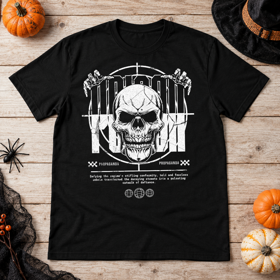 Poison - Propaganda T-Shirt – Dark Streetwear Graphic Design Graphic Tee - Color: black