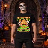 Pumpkins Haunt Tonight Spooky Halloween T-Shirt – Halloween Streetwear Graphic Graphic Tee - Color: black