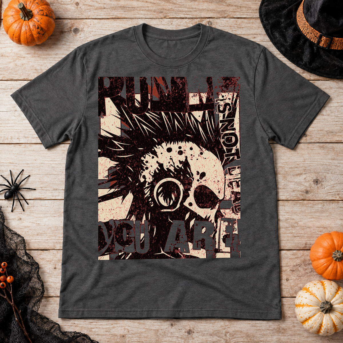 Punk IS NOT T-Shirt – Punk Rock Streetwear Graphic Graphic Tee - Color: dark heather