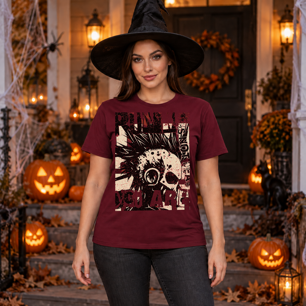 Punk IS NOT T-Shirt – Punk Rock Streetwear Graphic Graphic Tee - Color: maroon
