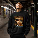 Purgatory Cherub Globe T-Shirt – Religious Imagery Collage Graphic Tee - Color: black