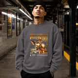 Purgatory Cherub Globe T-Shirt – Religious Imagery Collage Graphic Tee - Color: charcoal