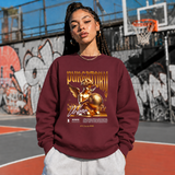 Purgatory Cherub Globe T-Shirt – Religious Imagery Collage Graphic Tee - Color: maroon