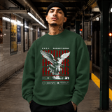 Radiant Surge Ardor Armor Angel T-Shirt – Gothic Streetwear Poster Graphic Tee - Color: forest green