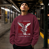 Radiant Surge Ardor Armor Angel T-Shirt – Gothic Streetwear Poster Graphic Tee - Color: maroon