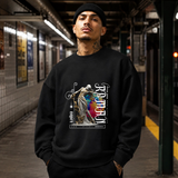 Rebirth Renaissance Statue Sweatshirt – Dark Art / Renaissance Aesthetic Graphic Sweatshirt - Color: black