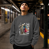 Rebirth Renaissance Statue Sweatshirt – Dark Art / Renaissance Aesthetic Graphic Sweatshirt - Color: dark heather