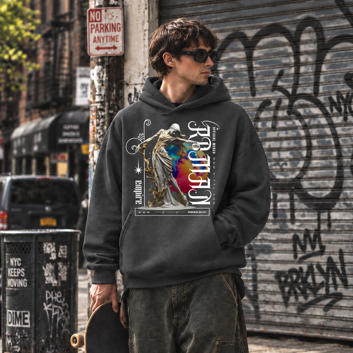 Rebirth Renaissance Statue T-Shirt – Dark Art / Renaissance Aesthetic Graphic Tee - Color: dark heather