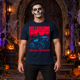 Redrum Monster Truck T-Shirt – Zombie & Monster Horror Graphic Graphic Tee - Color: navy