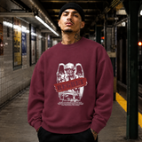 Regret Angel Skull T-Shirt – Dark Editorial / Gothic Streetwear Tee - Color: maroon